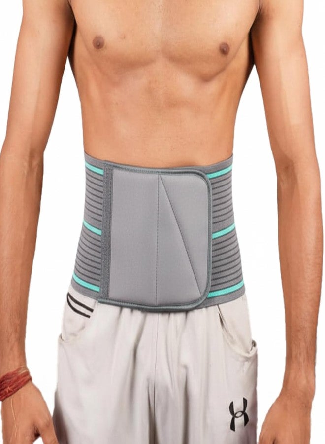 MED Post-Surgery Abdominal Binder & Support Belt - Adjustable Compression for Core & Hernia Care (L)
