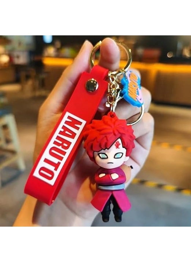 Generic - Anime 3D Keychains Jiraiya & Gaara | Perfect Gifts for Anime Fans | Silicone Keychains for Bags Bikes & More - Image 1