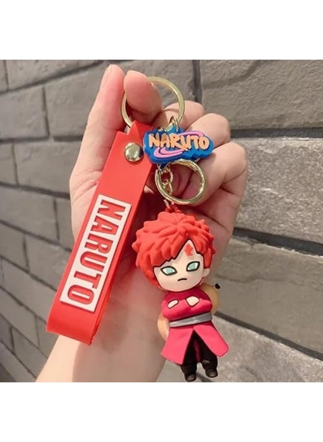 Generic - Anime 3D Keychains Jiraiya & Gaara | Perfect Gifts for Anime Fans | Silicone Keychains for Bags Bikes & More - Image 1