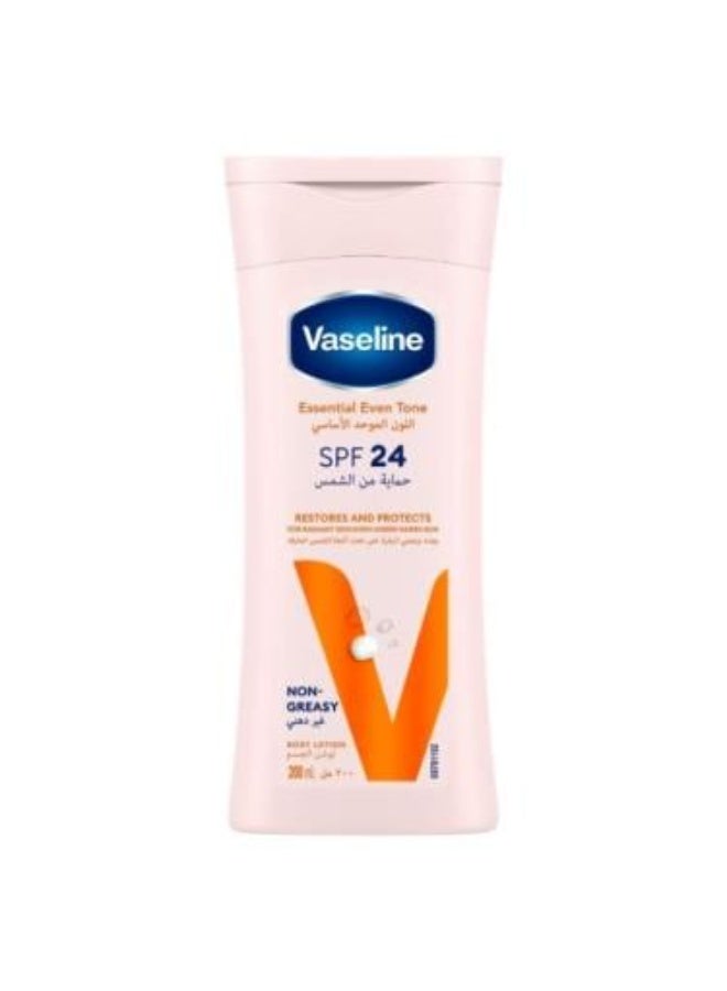 Vaseline Essential Even Tone Body Lotion with SPF 24, 200ml