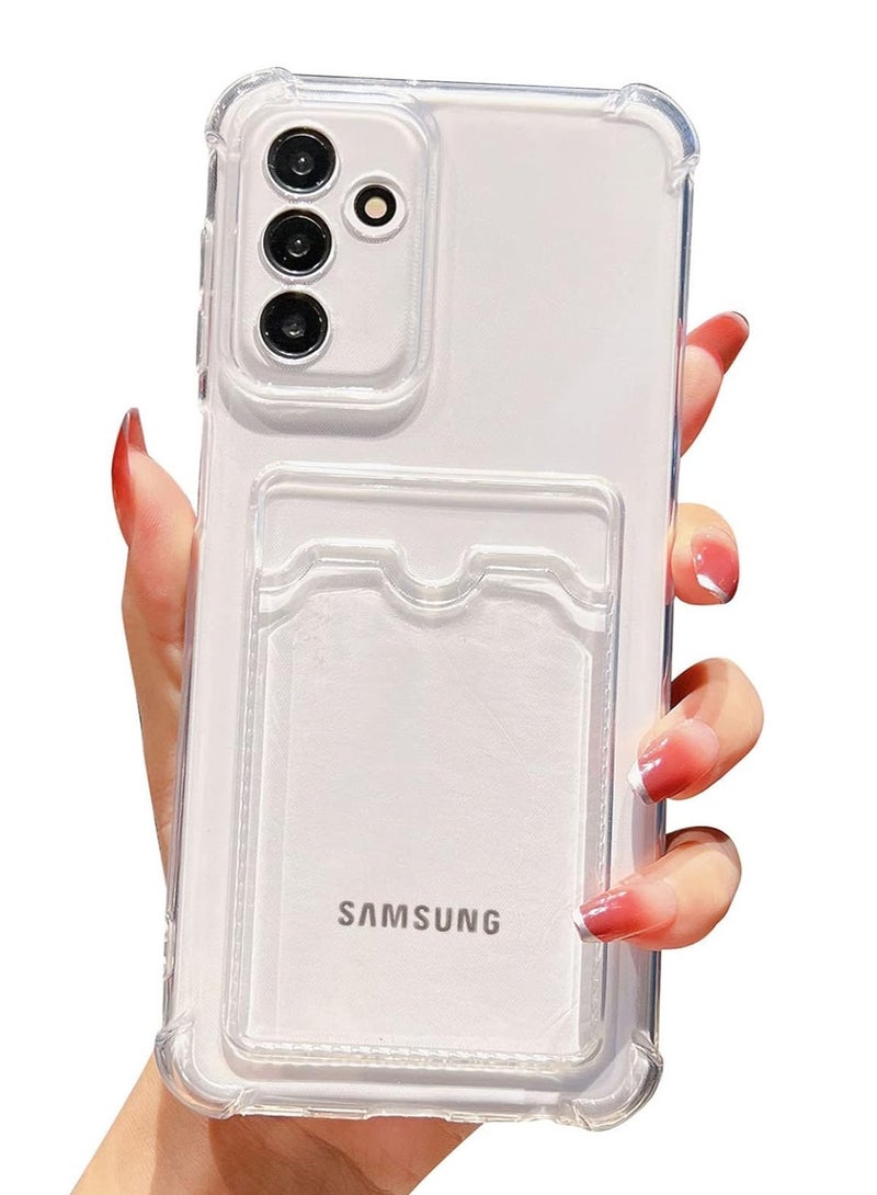 ten.tech TenTech Transparent cover with shockproof corners with card holder - card holder - heat-resistant polyurethane card holder for Samsung Galaxy A24 4G  - transparent  - Image 1