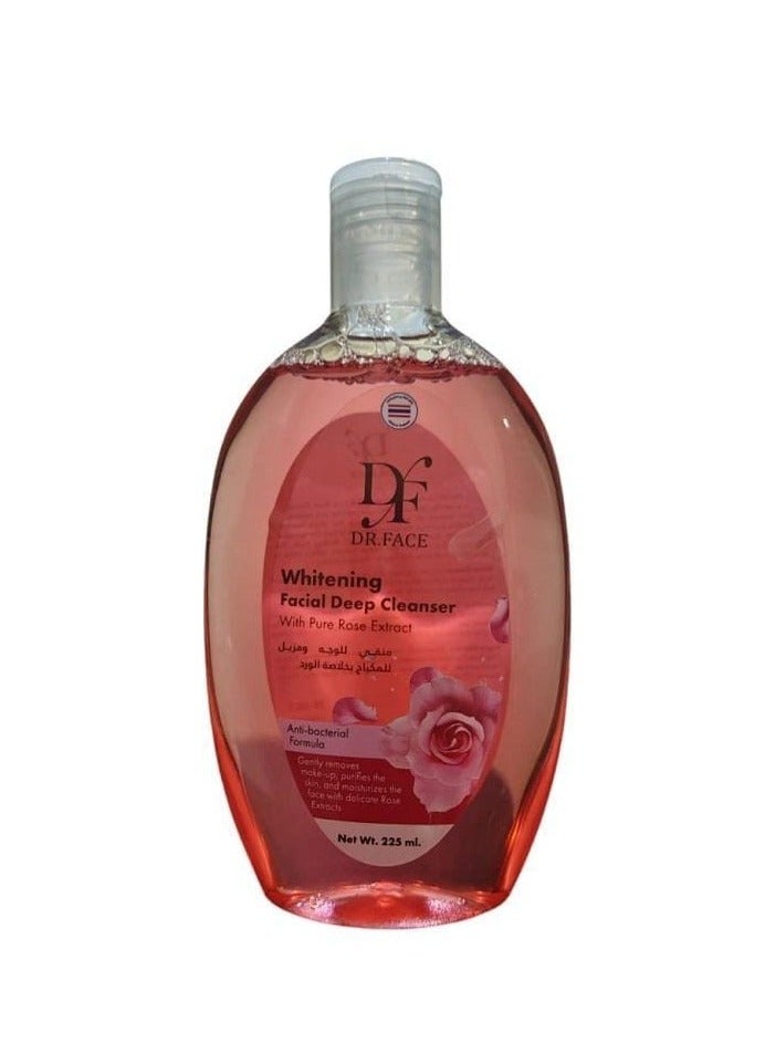 منقي للوجه ومزيل للمكياج تايلاندي بخلاصة الورد منظف للوجة لإزالة الأوساخ والمكياج والتحكم في الزيوت ويعمل على تفتيح البشرة ويقلل البثور والإلتهاب 225 مل