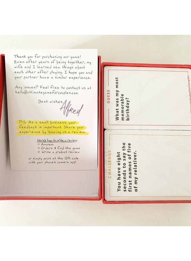 Bluejw In Stock The Ultimate Game For Couples Couple Romantic Date Night Card - Image 5