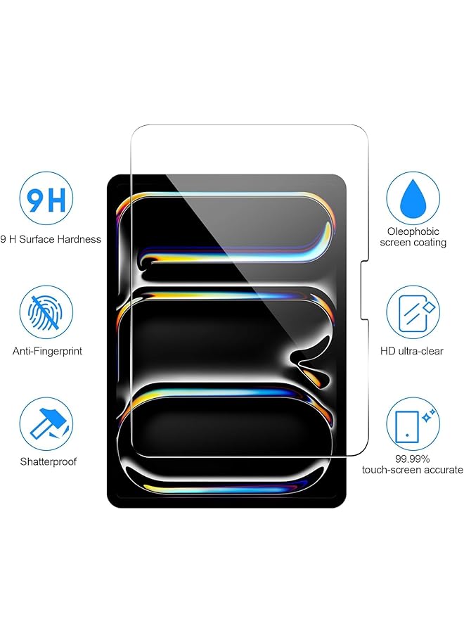 إيروريكس عبوة من قطعتين من واقي الشاشة لجهاز آيباد برو 13 بوصة إصدار 2024 موديل M4 الجيل السابع شفاف عالي الدقة مقاوم للخدش لجهاز آيباد برو 13 بوصة M4 جراب ملائم ومتوافق مع قلم حساس للمس - Image 2