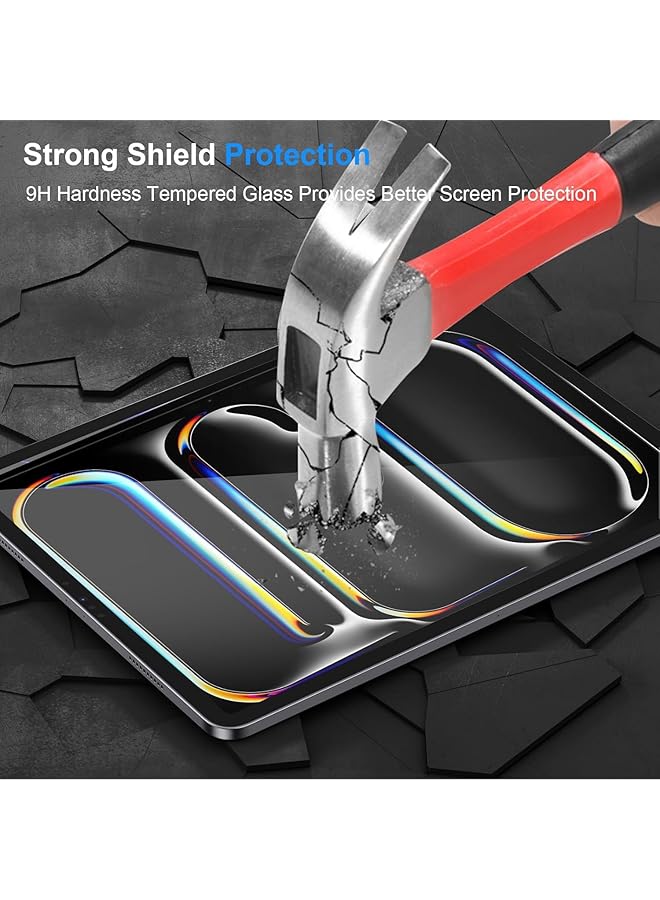 إيروريكس عبوة من قطعتين من واقي الشاشة لجهاز آيباد برو 13 بوصة إصدار 2024 موديل M4 الجيل السابع شفاف عالي الدقة مقاوم للخدش لجهاز آيباد برو 13 بوصة M4 جراب ملائم ومتوافق مع قلم حساس للمس - Image 3