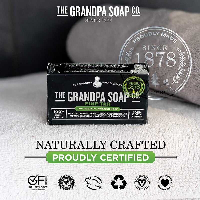 Grandpa's Soap Pine Tar 4.25 oz (Pack of 4) - Image 5