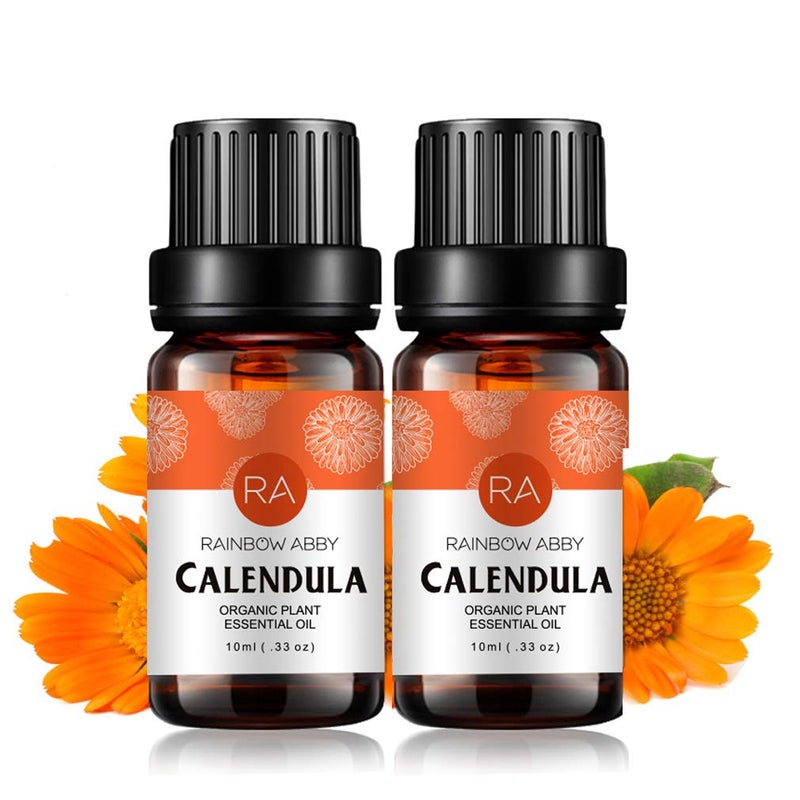Rainbow Abby 2Pack Calendula Essential Oil 100 Pure Oganic Plant Natrual Flower Essential Oil for Diffuser Message Skin Care 10ML - Image 3