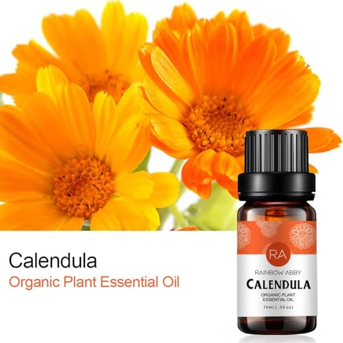 Rainbow Abby 2Pack Calendula Essential Oil 100 Pure Oganic Plant Natrual Flower Essential Oil for Diffuser Message Skin Care 10ML - Image 5