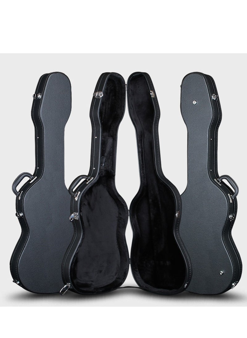 Mike Music Electric Guitar Hard Case Hard-Shell for 39/40 inch ST Style Electric Guitar Hard Shell Lockable with Lock Latch Padding For Right Hand Anti-shock Waterproof Travel Guitar Bag for Air Consignment  - Image 4