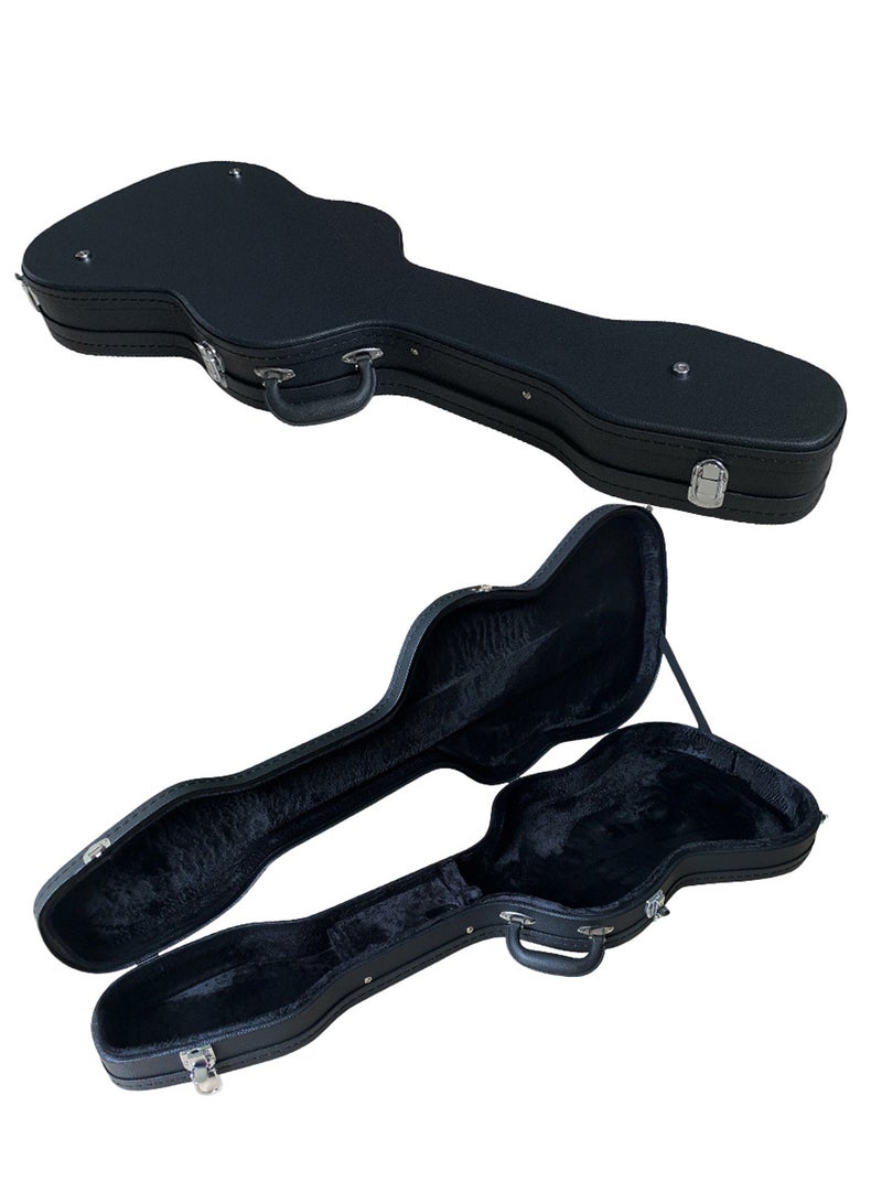 Mike Music Electric Guitar Hard Case Hard-Shell for 39/40 inch ST Style Electric Guitar Hard Shell Lockable with Lock Latch Padding For Right Hand Anti-shock Waterproof Travel Guitar Bag for Air Consignment  - Image 5