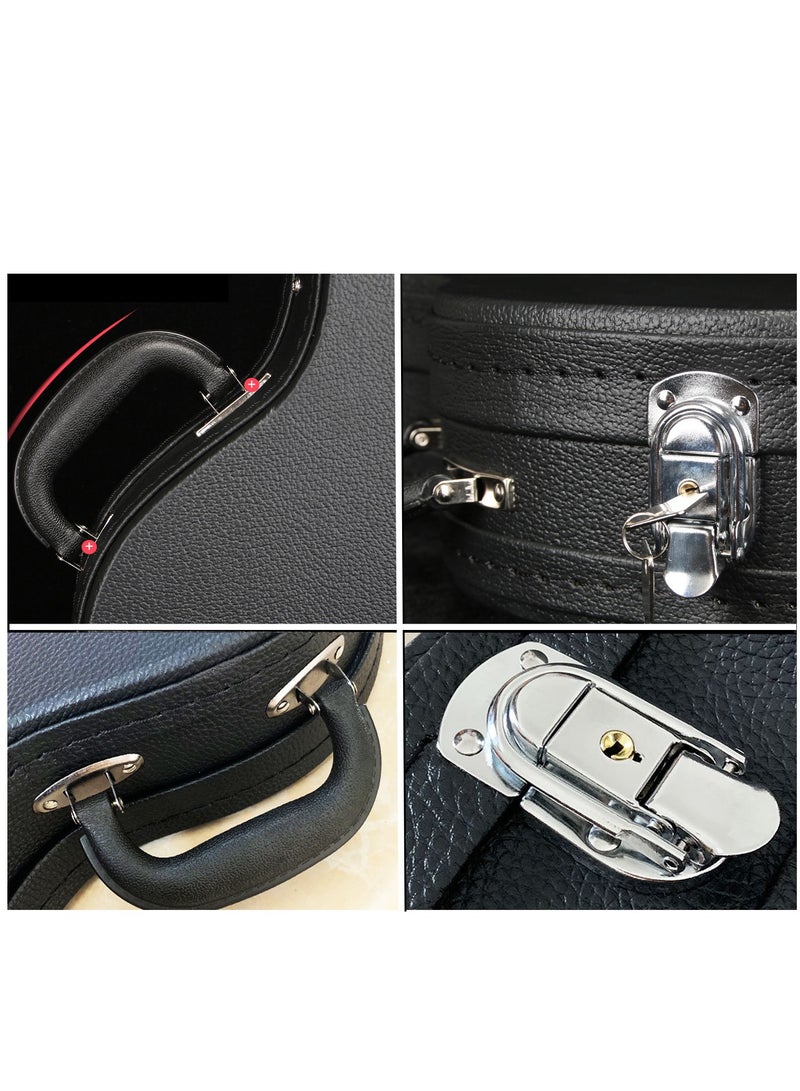 Mike Music Electric Guitar Hard Case Hard-Shell for 39/40 inch ST Style Electric Guitar Hard Shell Lockable with Lock Latch Padding For Right Hand Anti-shock Waterproof Travel Guitar Bag for Air Consignment  - Image 2