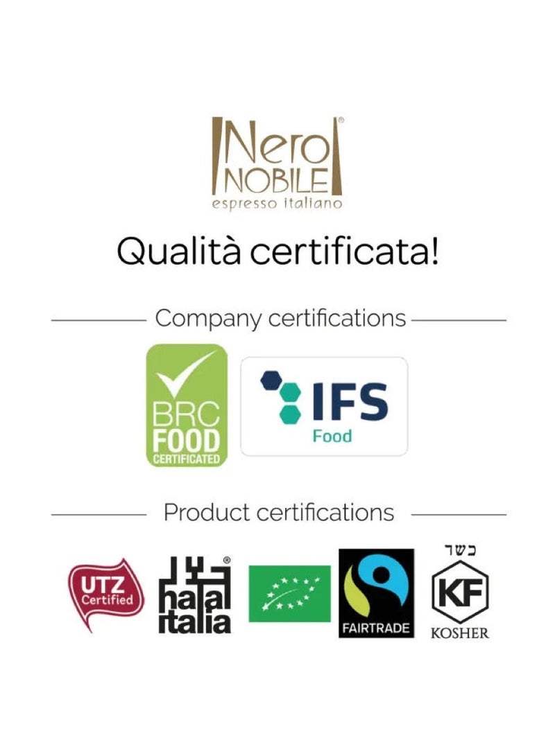 Nero NOBILE Italian Espressoaroma Forte Ground Coffee 250 G - Image 2