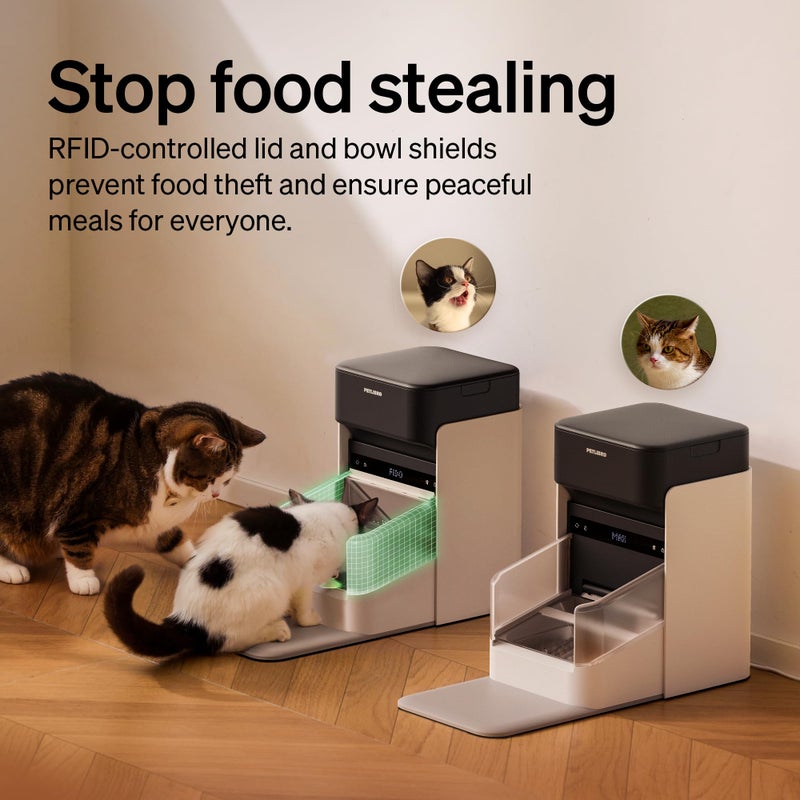 PETLIBRO RFID Automatic Cat Feeder, Collar Sensor-Activated Personalized Meals, Cats Recognition & Diet Tracking for Multi-Pet Homes and Different Diets, 5G&2.4G Wi-Fi Programmable Cat Food Dispenser - Image 4