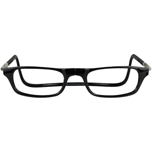 Clic Magnetic Reading Glasses for Men or Women, Computer Readers, Original Long (M-L, Black, 2.50 Magnification) - Image 2