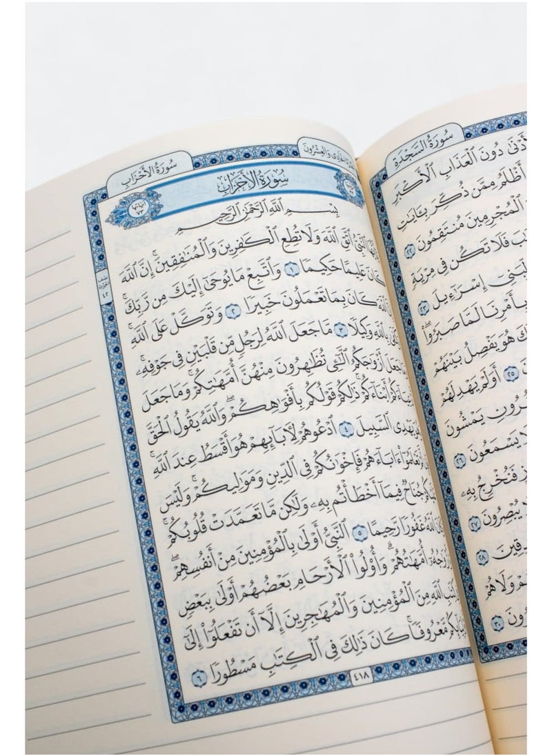 null - The Holy Qur’an, with spaces for writing in its margins, size 17*24 - Image 1