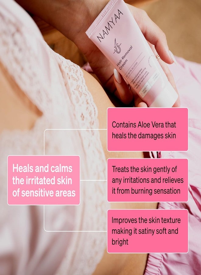 Namyaa Hair Removing Cream for Intimate Skin with After Wax Soothing Serum with Vitamin C - Pack of 5 - Image 5