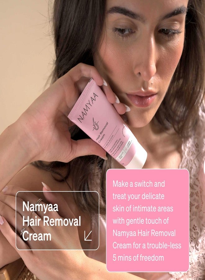 Namyaa Hair Removing Cream for Intimate Skin with After Wax Soothing Serum with Vitamin C - Pack of 5 - Image 3
