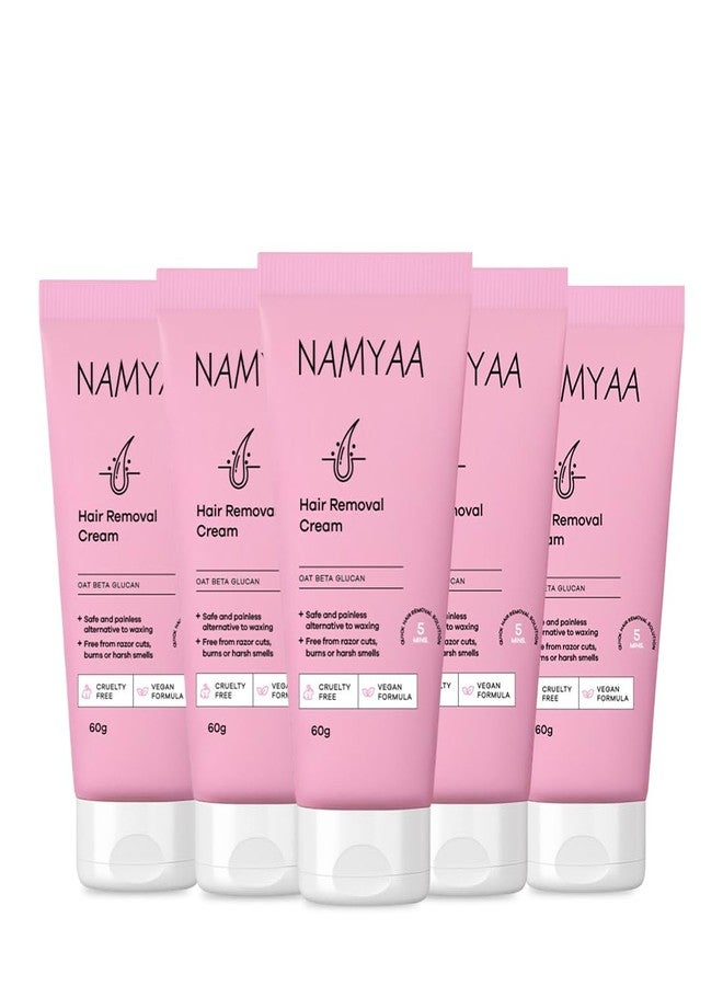 Namyaa Hair Removing Cream for Intimate Skin with After Wax Soothing Serum with Vitamin C - Pack of 5 - Image 2