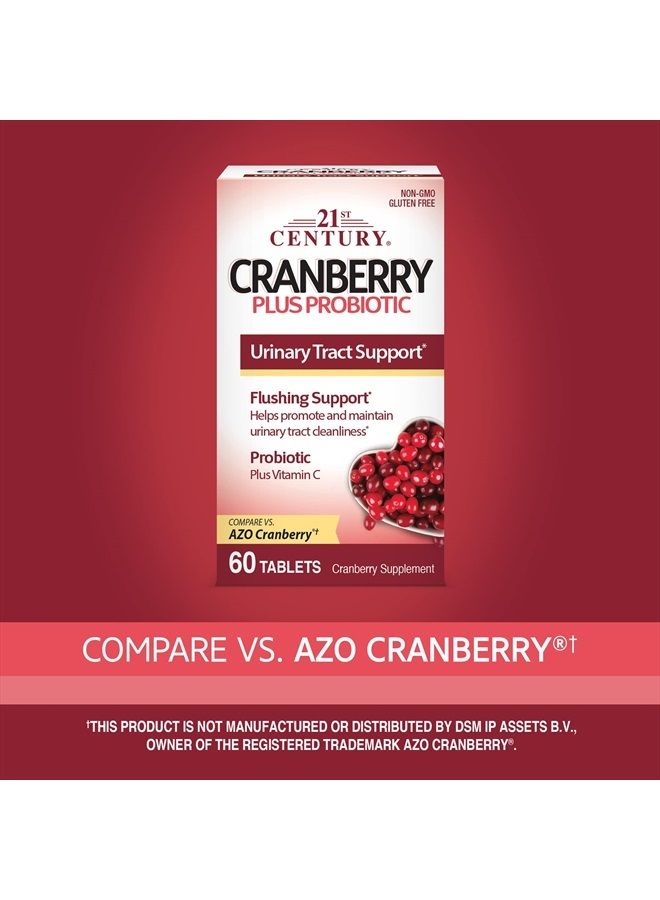 21st Century أقراص التوت البري بلس بروبيوتيك، 60 حبة - Image 2