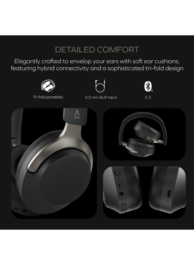 Creative Zen Hybrid SXFI Wireless Over-Ear Headphones with Super X-Fi Technology, Adaptive Hybrid Active Noise Cancellation, Ambient Mode, Up to 70 Hours (ANC Off), Low Latency Mode (Light Gray) - Image 2