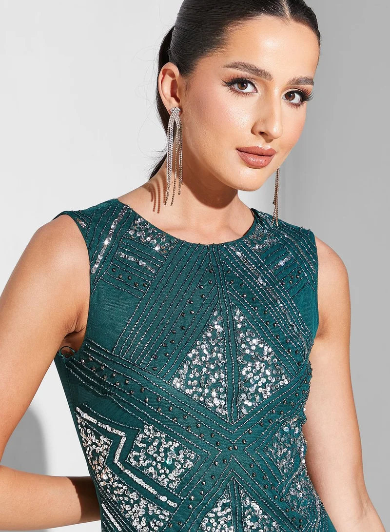 Namshi x Sequin Bodycon Dress