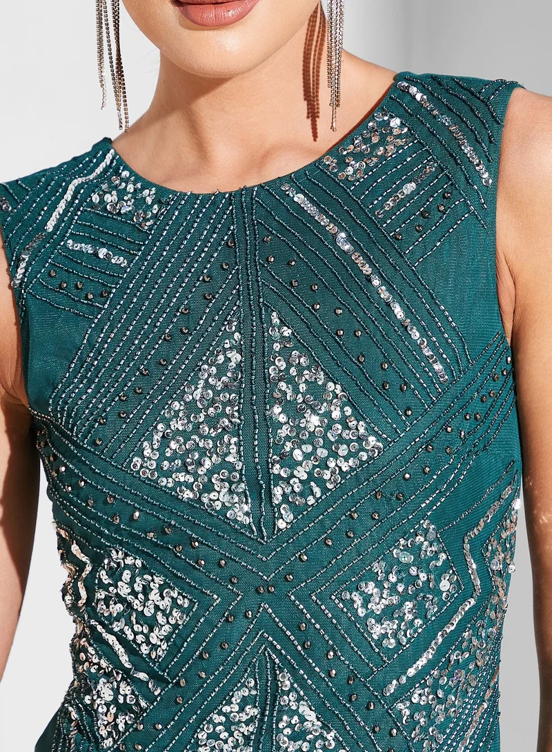 Namshi x Sequin Bodycon Dress