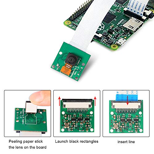 DORHEA Raspberry Pi Mini Camera Video Module 5 Megapixels 1080p Sensor OV5647 Webcam for Raspberry Pi Model A/B/A+/B+, Pi 2B and Raspberry Pi 3B, Pi 3 B+, Raspberry Pi 4 B - Image 4