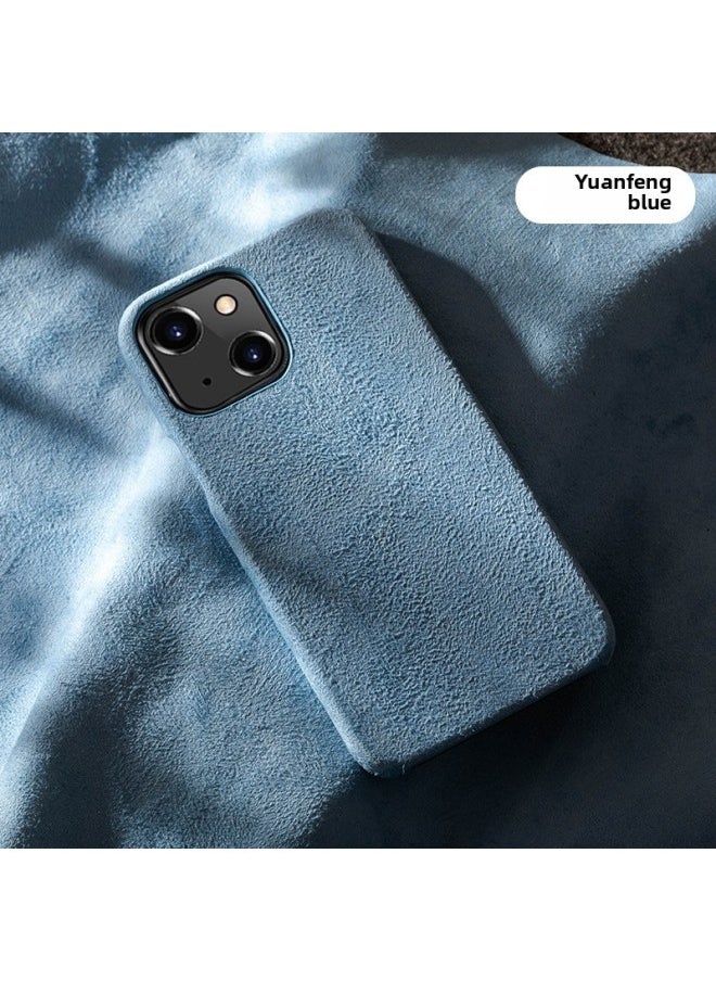 Generic - For Iphone 16Pro Mobile Phone Case For Iphone15 Half Package 11XSMax Microfiber Suede 14 High-grade Protective Cover-Color:Deep Space Ash-Applicable Model:For Apple XR - Image 1
