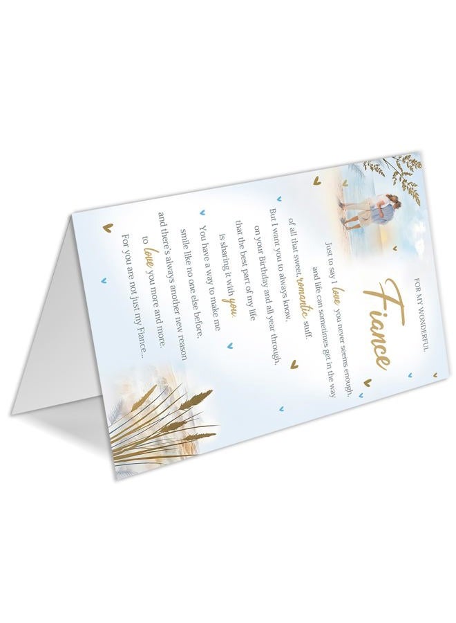 HEJOYN Funny Birthday Card for Fiance，Fiance gifts for him，romantic Fiance Birthday Gift from Fiancee - Image 4