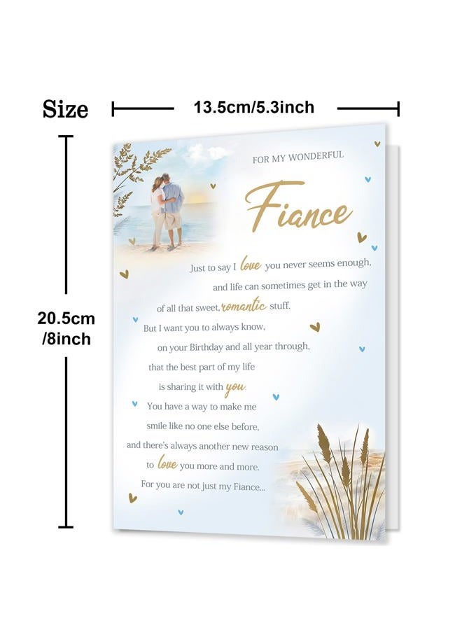 HEJOYN Funny Birthday Card for Fiance，Fiance gifts for him，romantic Fiance Birthday Gift from Fiancee - Image 3