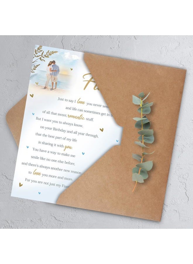 HEJOYN Funny Birthday Card for Fiance，Fiance gifts for him，romantic Fiance Birthday Gift from Fiancee - Image 5