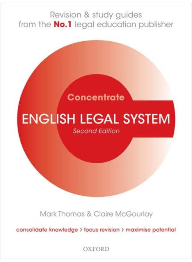 English Legal System Concentrate : Law Revision and Study Guide 