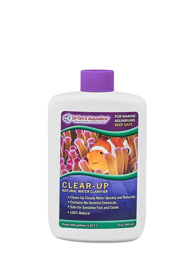 DrTim's Aquatics DrTim’s Aquatics Clear-Up for Reef Aquariums - 8 oz - Natural Water-Polishing Formula - Clears Cloudy Water, Enhances Filter Performance & Supports Crystal-Clear Display - Image 1