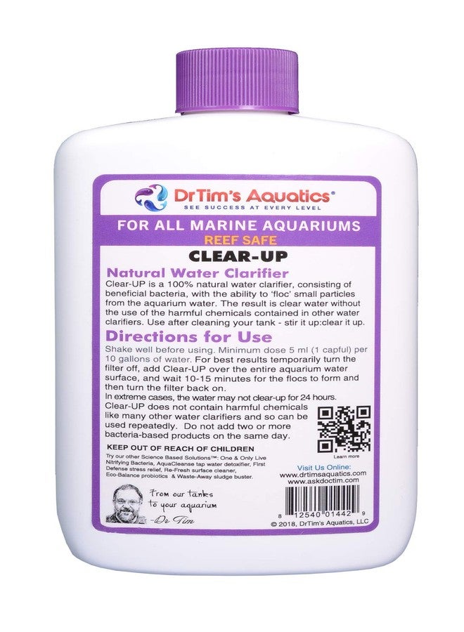 DrTim's Aquatics DrTim’s Aquatics Clear-Up for Reef Aquariums - 8 oz - Natural Water-Polishing Formula - Clears Cloudy Water, Enhances Filter Performance & Supports Crystal-Clear Display - Image 2