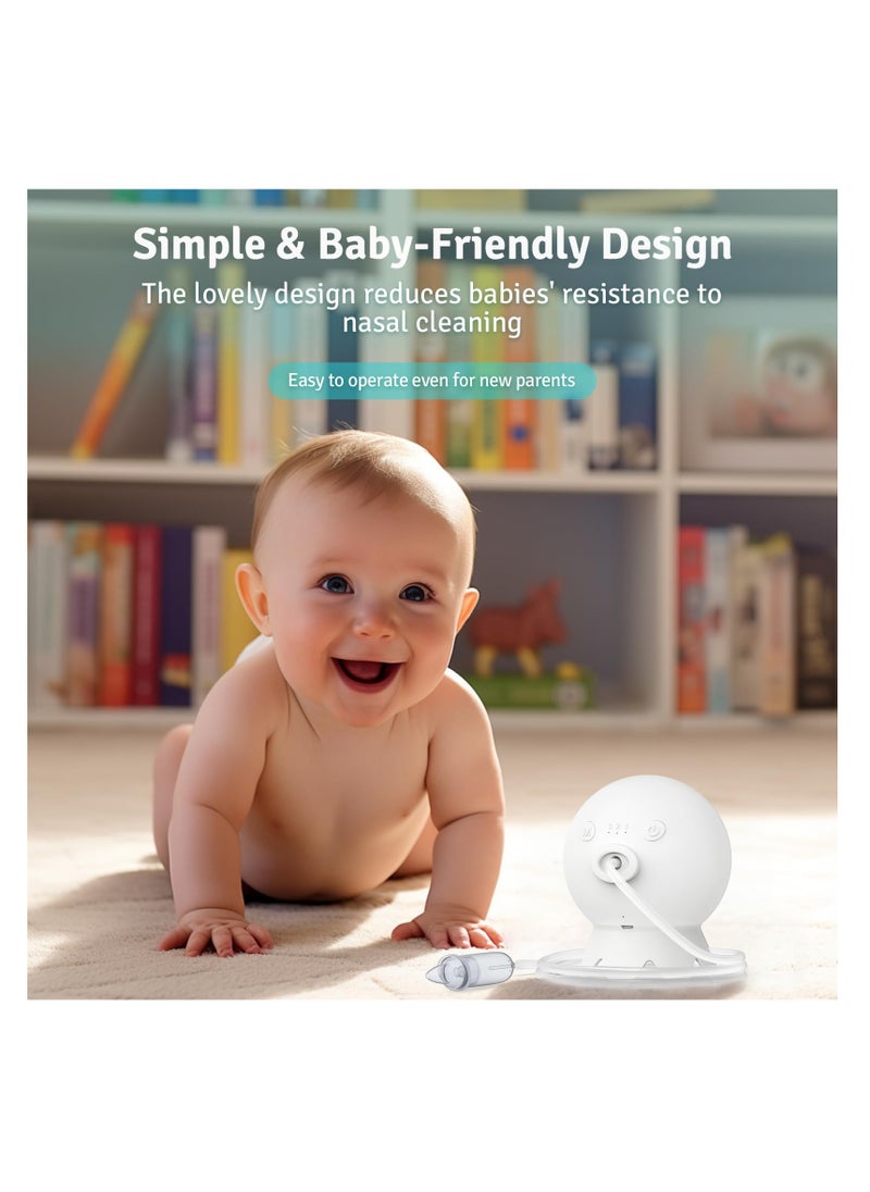 SYOSI SYOSI, Electric Nasal Aspirator for Baby, Professional Grade, Mute and Rechargeable Nose Sucker for Toddlers, Automatic Newborn Snot Sucker, Nose Cleaner  - Image 5