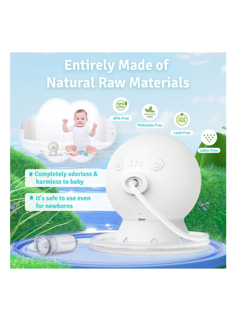 SYOSI - SYOSI, Electric Nasal Aspirator for Baby, Professional Grade, Mute and Rechargeable Nose Sucker for Toddlers, Automatic Newborn Snot Sucker, Nose Cleaner - Image 1