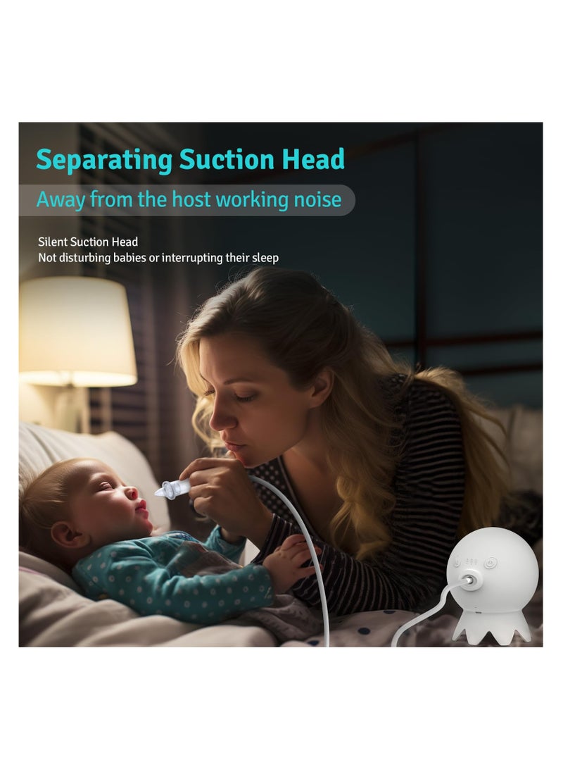 SYOSI SYOSI, Electric Nasal Aspirator for Baby, Professional Grade, Mute and Rechargeable Nose Sucker for Toddlers, Automatic Newborn Snot Sucker, Nose Cleaner  - Image 3