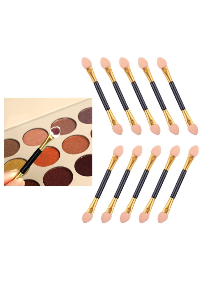 EKIND 10PCS Double Ended Eyeshadow Applicator Sponge Tip Eye Makeup Brushes for Women Reusable Cosmetic Beauty Tool for Beginners Travel Daily Use - Image 2