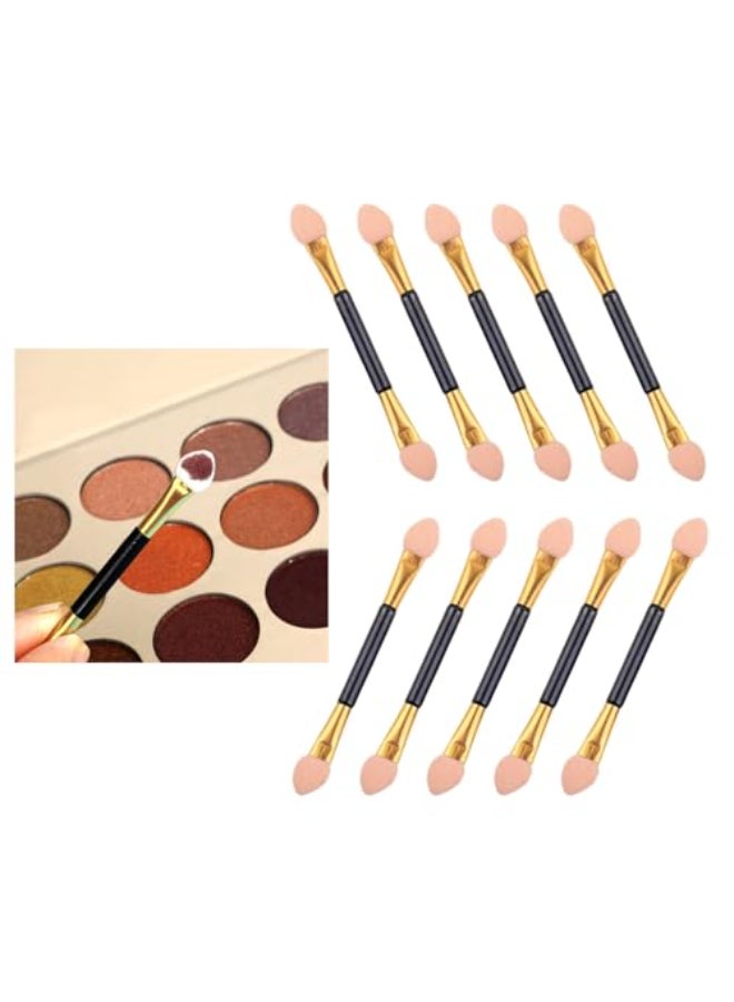 EKIND 10PCS Double Ended Eyeshadow Applicator Sponge Tip Eye Makeup Brushes for Women Reusable Cosmetic Beauty Tool for Beginners Travel Daily Use - Image 1