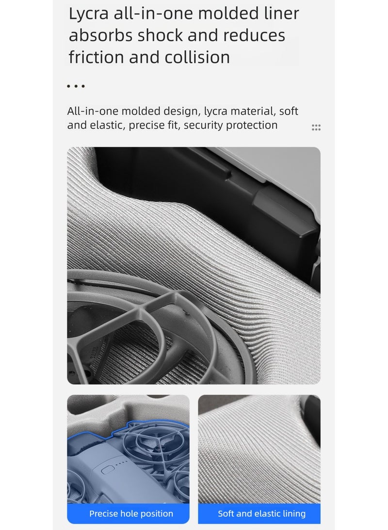 For DJI NEO2 حقيبة تخزين كاميرا رياضية | حقيبة حمل محمولة مع حزام كتف، مقاومة للماء والصدمات - Image 4