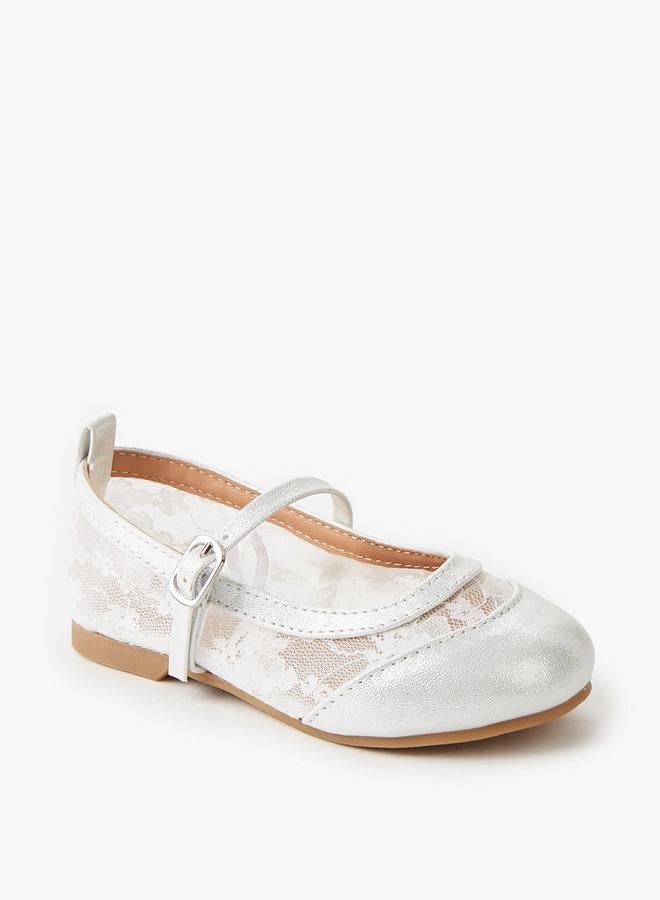 JUNIORS Girls Buckle Closure Ballerina Shoes - Image 2