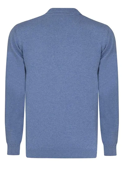 FELIX HARDY Polo collar long sleeve jumper