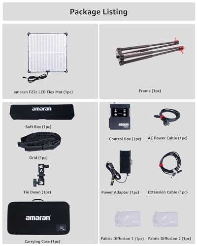 Aputure Amaran Foldable Flexible LED Light Panel SplashProof for Video Studio Photography Lighting amaran F22c - Image 3