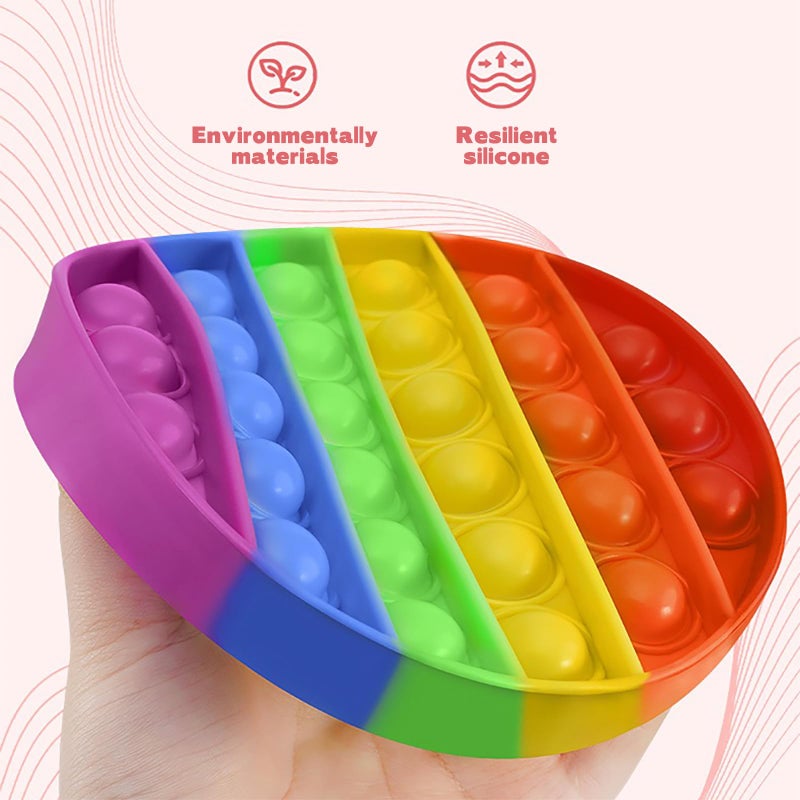 kapibarasensei Random 4 Pcs Fidget Toys,Push Pop Fidget Sensory Toys Set,Stress Relief Gifts for Kids & Adults,Pop Bulk & Party Favors Toddler Toys for Easter Gifts,Party Supplies,Classroom Prizes - Image 2