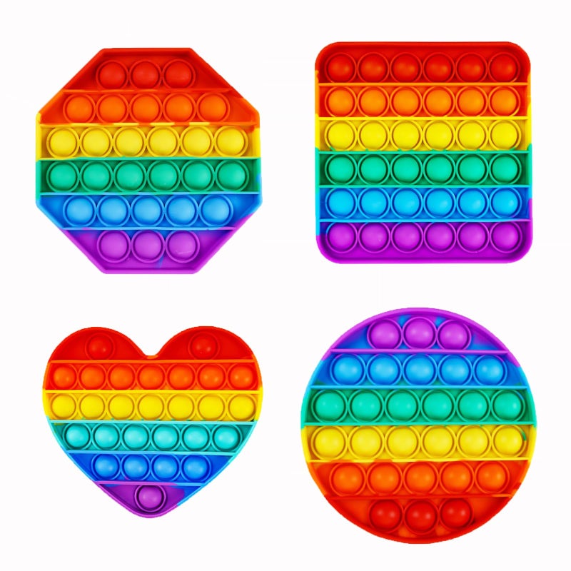 kapibarasensei Random 4 Pcs Fidget Toys,Push Pop Fidget Sensory Toys Set,Stress Relief Gifts for Kids & Adults,Pop Bulk & Party Favors Toddler Toys for Easter Gifts,Party Supplies,Classroom Prizes - Image 1