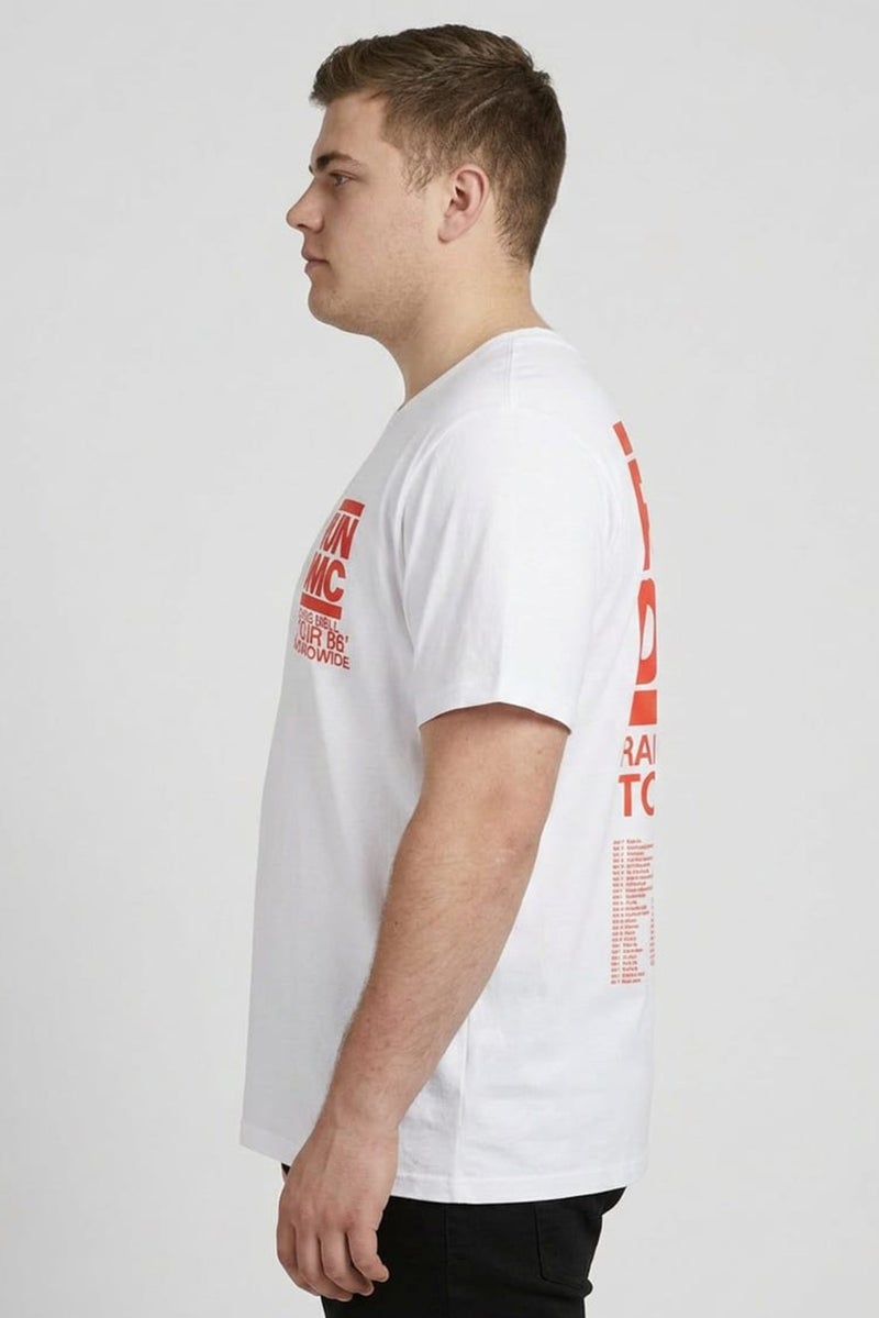 GAP Men Crew Neck Short Sleeve Graphic Print T-Shirt, White - Image 3