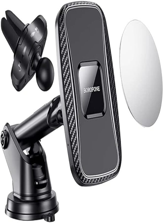 Borofone BH35 Magnetic in-car holder Wireless charger - Black