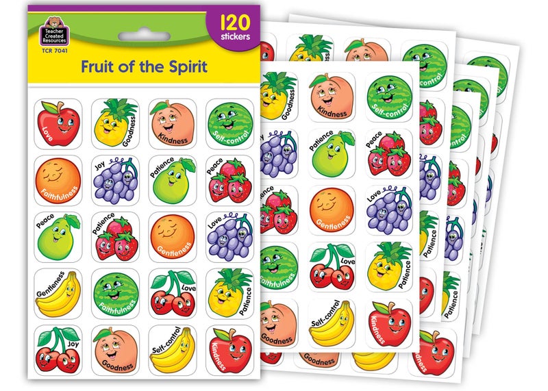 Teacher Created Resources Fruit of The Spirit Stickers (7041) - Image 1