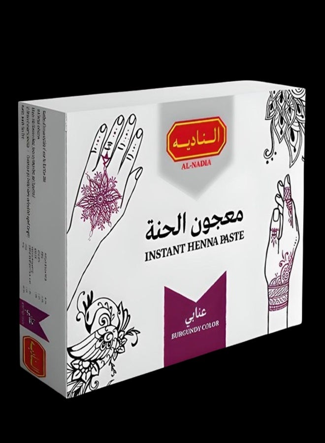Al Nadia Nadia Henna Paste Burgundy Color 132 Pieces - Image 3