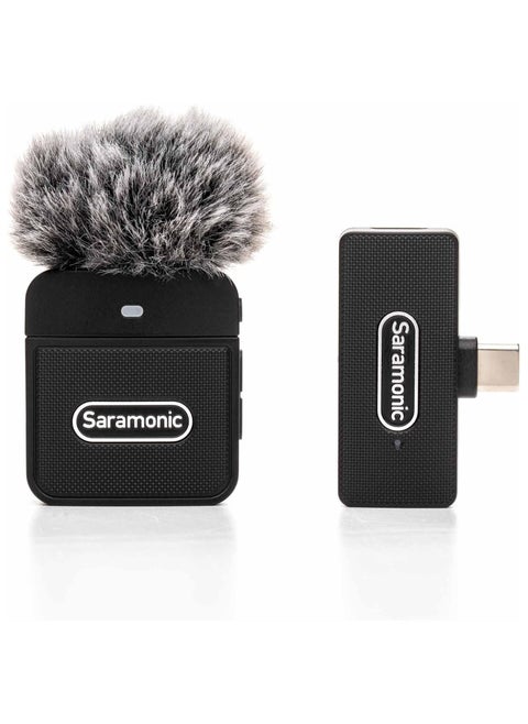 Saramonic Blink 100 B5 Ultra-Portable Clip-On Wireless Mic System w/USB-C Receiver for iPhone 15, Android, Newer iPads & Computers